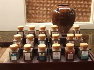 tea selection at Banyan Tree